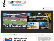 Tablet Screenshot of event-traveller.com